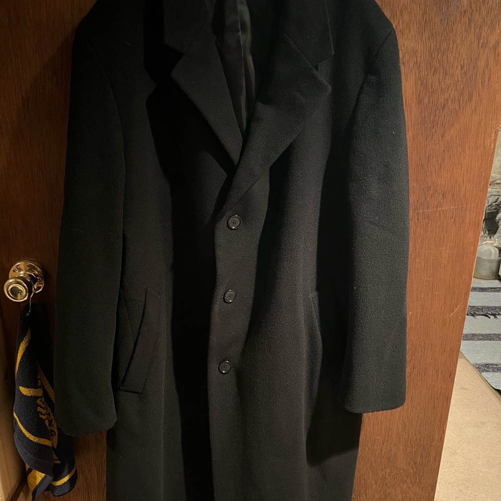 Bill Blass Men's Classic Black Label Over Coat